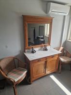 Dressoir kast met marmeren blad en spiegel, Ophalen