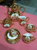Service à thé en porcelaine doré BAVARIA Fragonard 24K, Antiquités & Art, Antiquités | Services (vaisselle) complet, Enlèvement ou Envoi