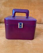 Vintage beautycase in mooi bordeaux rood., Ophalen of Verzenden, Zo goed als nieuw, Rood