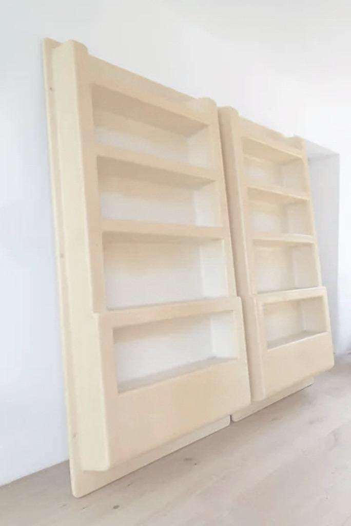 MEUROP ELSA wandplanken - vintage ruimtetijdperk 70', Huis en Inrichting, Kasten | Wandmeubels, Gebruikt, 200 cm of meer, Minder dan 150 cm