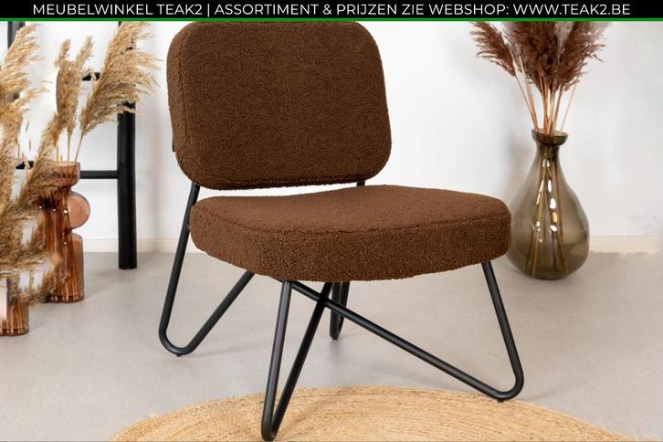 Nieuwe luxe stoelen - fauteuils leder of teak bij TEAK2, Huis en Inrichting, Fauteuils, Nieuw, Hout, Kunststof, Leer, Metaal, Riet of Rotan