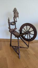 Antiek spinnewiel, eind 19e eeuw, Hobby en Vrije tijd, Spinnewielen en Spinnen, Ophalen, Gebruikt, Spinnewiel