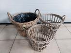 Rieten manden, Huis en Inrichting, Woonaccessoires | Schalen en Manden, Ophalen of Verzenden, Zo goed als nieuw