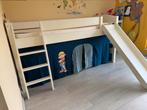 Lit mezzanine mi-haut évolutif: toboggan - échelle - matelas, Ophalen, Zo goed als nieuw, Hoogslaper