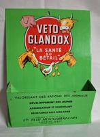 Blik reclame briefhouder dieren voeders Veto Glandox, Reclamebord, Gebruikt, Ophalen of Verzenden