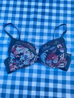 Donkerblauwe bh met bloemenprint van H&M EUR: 75A, H&M, Ophalen of Verzenden, Blauw, BH