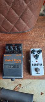Boss Metal zone mt-2 en booster kokko, Muziek en Instrumenten, Effecten, Ophalen of Verzenden