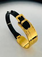 Armband in riemstijl MK, Ophalen of Verzenden, Nieuw, Zwart, Staal