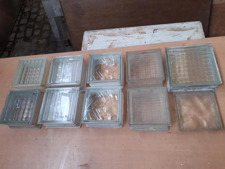 lot glasdallen, 10 stuks, Doe-het-zelf en Bouw, Glas en Ramen, Zo goed als nieuw, Ophalen