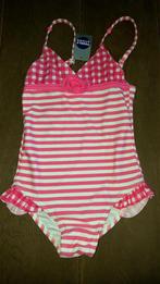 Roze wit gestreept badpak met verstelbare bandjes maat 116 N, Enfants & Bébés, Maillots de bain pour enfants, Neuf, Enlèvement ou Envoi