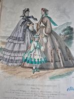 Litho's circa 1875 la mode illustrée Paris, Ophalen