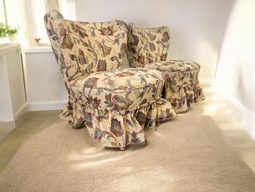 set van 2 vintage fauteuils / zetels / éénzit beschikbaar voor biedingen