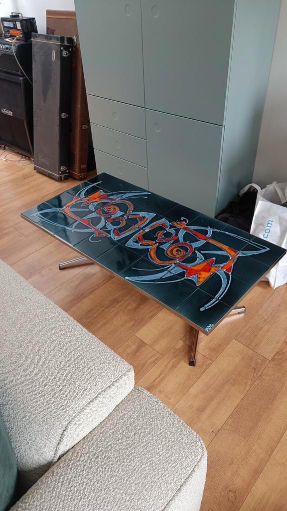 Adri salontafeltje jaren 60 - 125x62x42 cm, Huis en Inrichting, Tafels | Salontafels, Ophalen