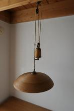 Vintage Rotan Bamboe / koper hanglamp Gabriella Crespi, Bonacina, Comme neuf, 75 cm ou plus, Enlèvement ou Envoi
