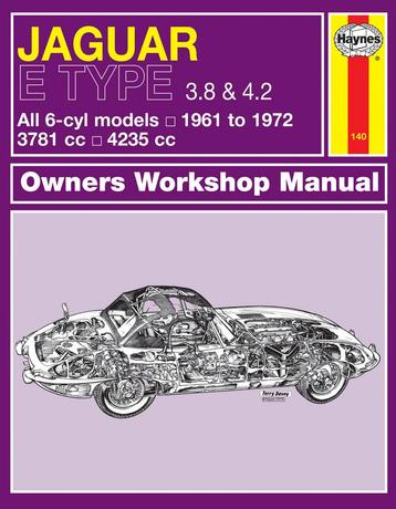 HAYNES Werkplaats handboek JAGUAR E-TYPE 3.8 en1961-1972