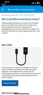 USB OTG kabel - nieuw ongebruikt, Comme neuf, Enlèvement ou Envoi