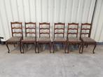Eiken stoelen. Het kan geleverd worden., Brun, Enlèvement, Tissus, Cinq, Six Chaises ou plus