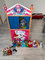 Poppenkast, Ophalen, Gebruikt