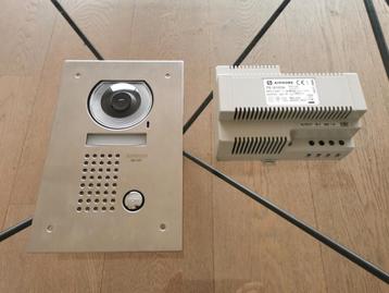 Aiphone videofoon inbouw buitenpost + voeding ALS NIEUW, Ophalen of Verzenden, Terugspreekfunctie, Nieuw, Bedraad