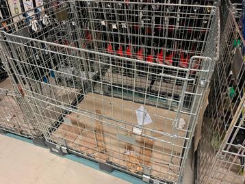 Boîtes à goutters/conteneurs grillés/conteneur en grillage+p, Casier, Repliable, Enlèvement, 75 à 100 cm