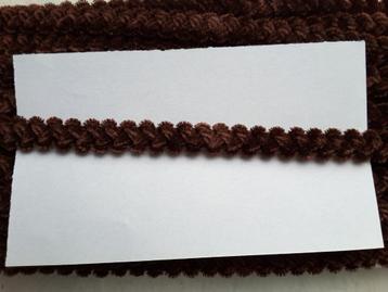 ruban - galon de laine 14 mm brun marron brillant G14129
