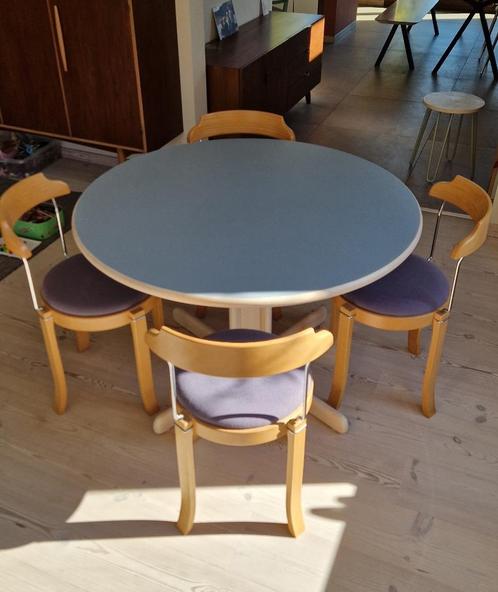 4 Scandinavische designstoelen, Huis en Inrichting, Stoelen, Gebruikt, Vier, Hout, Ophalen