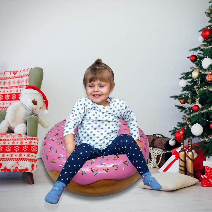 Donut – 71 cm – Chocolade - Roze - Diameter 71 cm, Verzamelen, Merken en Reclamevoorwerpen, Nieuw, Ophalen