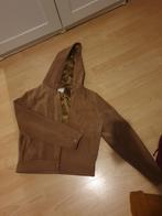 veste cuir femme capuche, Comme neuf, Taille 36 (S), Brun, Enlèvement ou Envoi