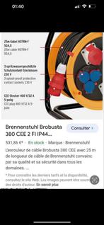 Enrouleur de câble brobusta brennenstuhl neuf, Bricolage & Construction, Électricité & Câbles, Neuf