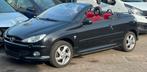 Peugeot 206 cabriolet benzine van 2004 start en rijd prima, Auto's, Voorwielaandrijving, Cabriolet, Zwart, Handgeschakeld
