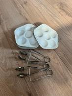 Borden set met bestek 4 stuks, Ophalen, Zo goed als nieuw