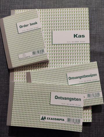 Exacompta Kasboek samen met orderboek en 2 ontvangstboekjes beschikbaar voor biedingen