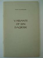 BK2. Johan van Mechelen Variante op een dagboek, Boeken, Johan van Mechelen, Nieuw, Ophalen of Verzenden, Eén auteur