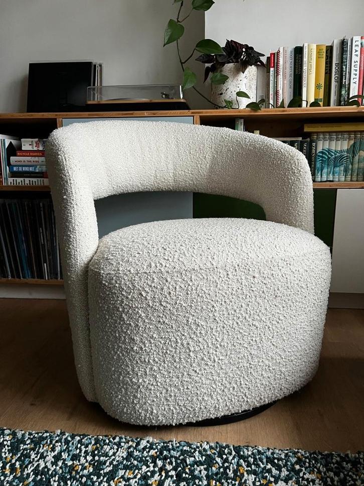 Sofacompany fauteuil ‘Judi’ (kleur maya cream), Huis en Inrichting, Fauteuils, Zo goed als nieuw, Stof, 50 tot 75 cm, Minder dan 75 cm