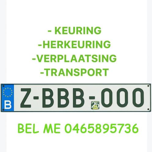 Z-platen  keuring voor verkoop Verplaatsing, Auto diversen, Auto-accessoires, Ophalen