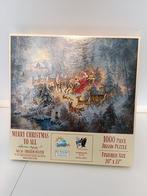 Puzzel  "Merry Christmas to all"  1000 Stukjes, Hobby en Vrije tijd, Denksport en Puzzels, Ophalen of Verzenden, 500 t/m 1500 stukjes