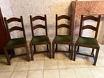 4 chaises, Maison & Meubles, Enlèvement, Utilisé, Tissus, Quatre
