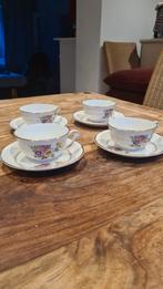 4 tasses et soucoupes St Amand, Antiek en Kunst, Ophalen of Verzenden