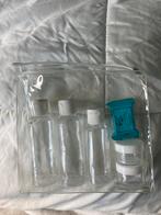 Reisflesjes in etui, Handtassen en Accessoires, Toilettassen, Ophalen, Gebruikt