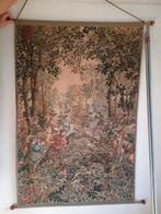 Authentiek wandtapijt „Hunting scene” (bedrukt textiel), Antiek en Kunst, Ophalen