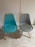 6 eetkamerstoelen, Huis en Inrichting, Ophalen, Zo goed als nieuw, Blauw