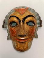 Masque vénitien en cuivre/laiton., Antiquités & Art, Enlèvement ou Envoi, Cuivre