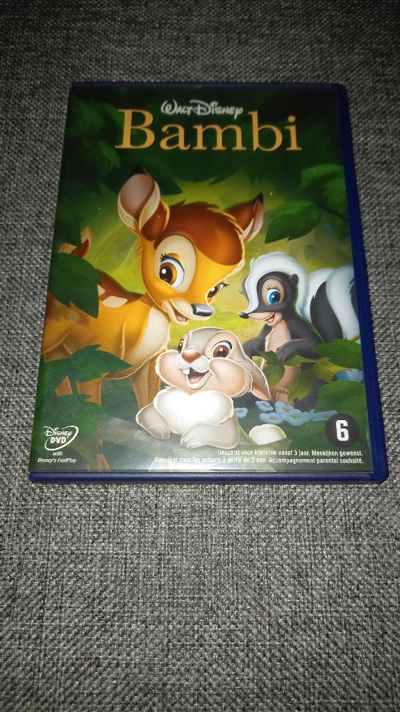 DVD Bambi, Cd's en Dvd's, Dvd's | Tekenfilms en Animatie, Gebruikt, Ophalen of Verzenden