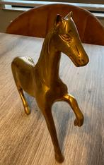 Schitterend paard in goudkleurig brons, Antiek en Kunst, Antiek | Brons en Koper, Ophalen, Brons
