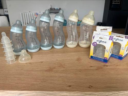 Pakket Difrax papflesjes (geel/blauw), Kinderen en Baby's, Babyvoeding en Toebehoren, Zo goed als nieuw, Overige typen, Ophalen of Verzenden