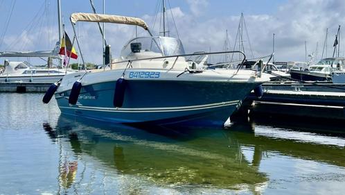 Motorboot + trailer Jeanneau Cap Camarat 6.5 / Yamaha 150pk, Watersport en Boten, Motorboten en Motorjachten, Gebruikt, Polyester