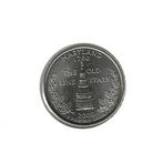 USA, 1 Quarter Dollar 2000 D, Maryland., Postzegels en Munten, Ophalen of Verzenden, Noord-Amerika, Losse munt
