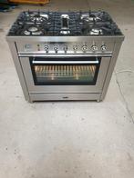 Mooi Boretti Fornuis gas fornuis  RvS 5pets 90cm, Elektronische apparatuur, Fornuizen, Ophalen of Verzenden, Zo goed als nieuw