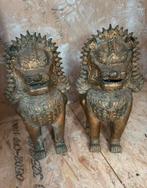 Aziatische bronzen beelden : Boeddha en Leeuwen, Antiquités & Art, Enlèvement ou Envoi