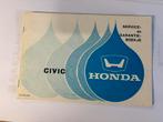 Service en garantieboekje Honda Civic, Auto diversen, Handleidingen en Instructieboekjes, Ophalen of Verzenden